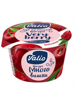 Йогурт Valio Clean Label с вишней 2,6% 180 г