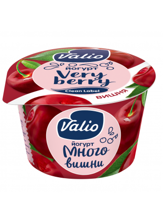 Йогурт Valio Clean Label с вишней 2,6% 180 г оптом