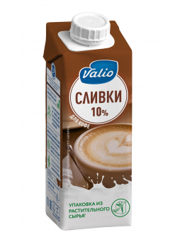 Сливки Valio для кофе 10% 250г