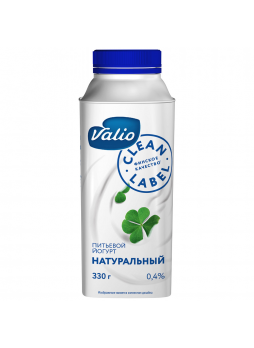 Йогурт VALIO питьевой Clean Label 0,4 % натуральный, 330г БЗМЖ