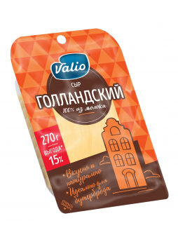 Сыр Valio Голландский нарезка 45% 270г