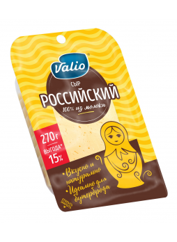 Сыр Valio Российский нарезка 50% 270г