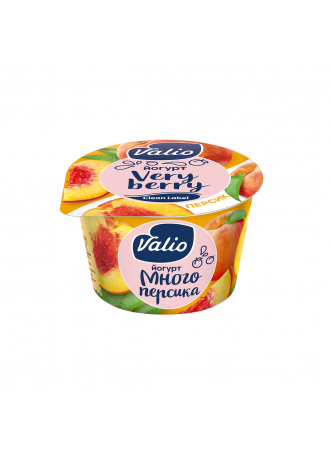Йогурт Valio Clean Label с персиком 2,6% 180 г оптом