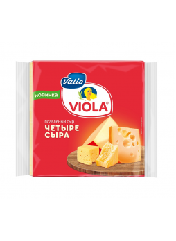 Сыр плавленый сливочный Valio Виола четыре сыра 60%, 140г БЗМЖ