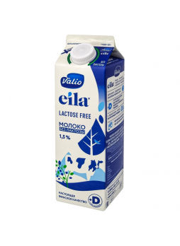 Молоко Valio Eila безлактозное 1.5%, 1л