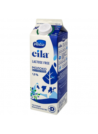 Молоко Valio Eila безлактозное 1.5%, 1л