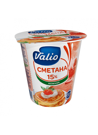 Сметана VALIO 15%, 315г БЗМЖ