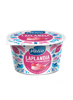 Йогурт Valio сливочный Laplandia с малиной и сыром Маскарпоне 7,2%, 180г