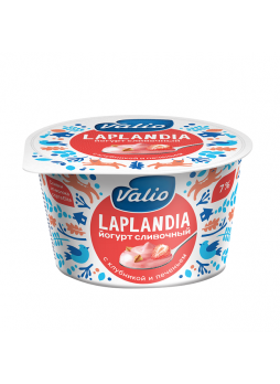 Йогурт клубника/печенье VALIO 7%, 180г БЗМЖ