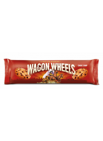 Печенье WAGON WHEELS с кусочками шоколада, 136г оптом