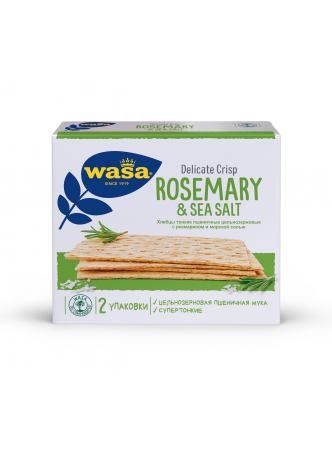 Хлебцы пшеничные тонкие WASA с розмарином 190гр оптом