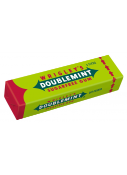 Жевательная резинка Wrigley’s Doublemint без сахара со вкусом мяты, 13г
