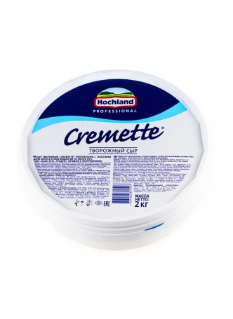 Сыр творожный 65% 2кг пл/б Hochland Cremette Professional Россия (КОД 92757) (+5°С) оптом