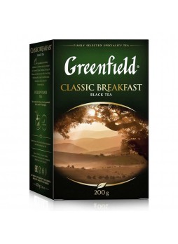Чай черный байховый Классик брекфаст, 200г., коробка, Greenfield, Россия, (КОД 35242) (+18°С)