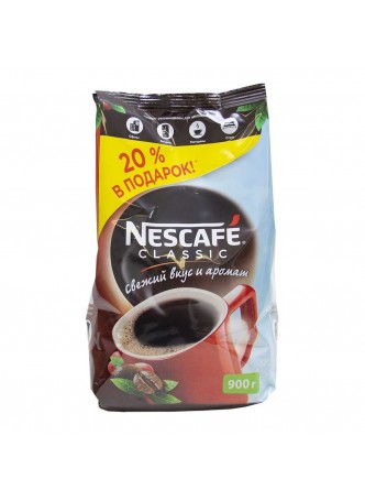 Кофе NESCAFE CLASSIC, 900гр, пакет, Россия (КОД 16738) (+18°С) оптом