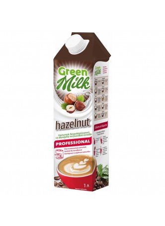 Молоко ореховое (фундук) на рисовой основе Professional 1л tetra pak Green Milk™ (КОД 31534) (0°С) оптом