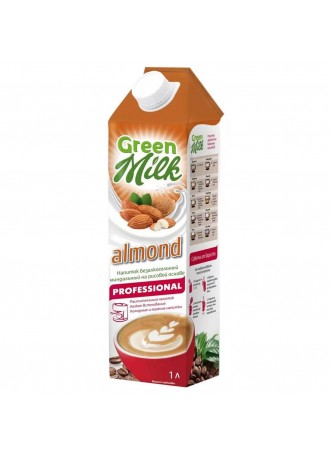 Молоко миндальное на рисовой основе Professional 1л tetra pak Green Milk™ Россия (КОД 31536) (0°С) оптом