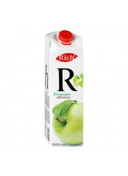 Сок яблочный осветленный 100% 1л х12/тетра пак, Rich®, Россия (КОД 33157) (+18°С)