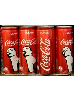 Напиток Кока-Кола Classic сильногаз б/алк 0,33л х24 ж/б, Coca-Cola®, Россия (КОД 63238) (+18°С)