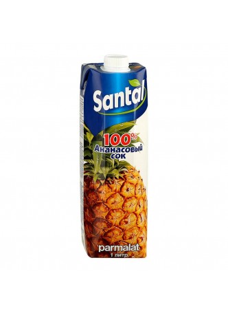 Сок ананасовый 100% 1л х12/тетра пак, Santal™, Россия (КОД 75273) (+18°С) оптом