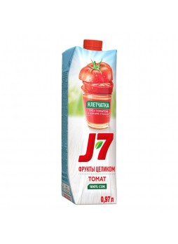 Сок томатный с солью с мякотью, 970мл. х 12шт., пакет Тетра Пак, J-7, Россия, (КОД 32947) (+18°С)