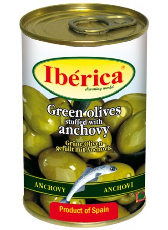 Оливки Iberica с анчоусом 300г оптом