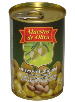 Оливки Maestro de Oliva с миндалем 300г оптом