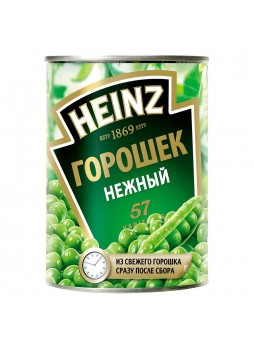 Горошек консервир. 12х390гр., ж\б, Heinz (КОД 11547) (+18°С)