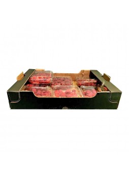 Малина ягода 1сорт 125гр х 12шт ПЭТ контейнер Гринфилдс Марокко (КОД 31092) (+5°С)