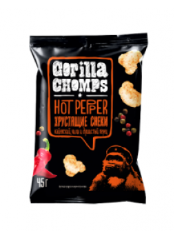 Кукуруза хрустящая "Gorilla Chomps" "Со вкусом острого перца" оптом