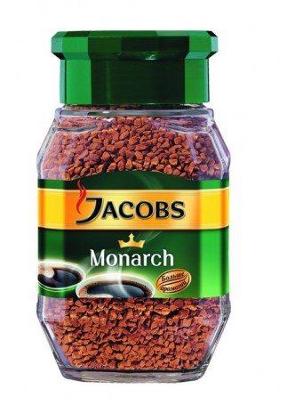 Растворимый сублимированный кофе Jacobs Monarch. Стеклянная банка оптом