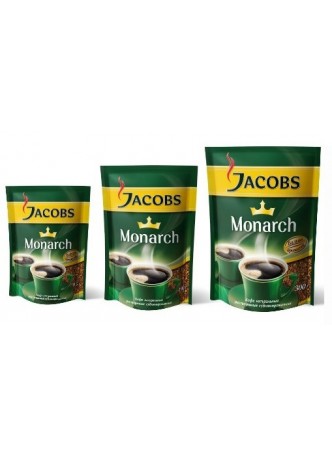 Растворимый сублимированный кофе Jacobs Monarch. Мягкая упаковка оптом