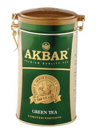 «AKBAR 100 YEARS» GREEN TEA зеленый китайский листовой чай оптом