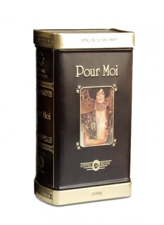 Подарочный кофе в зернах "Pour Moi" в стильной металической банке оптом