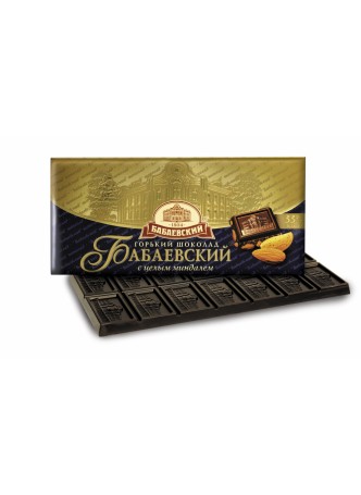 Бабаевский темный шоколад с целым миндалем 200г оптом