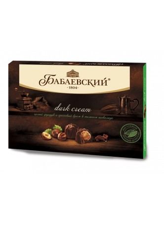 Конфеты «Бабаевский» Dark cream С цельным фундуком и ореховым кремом в темном шоколаде оптом