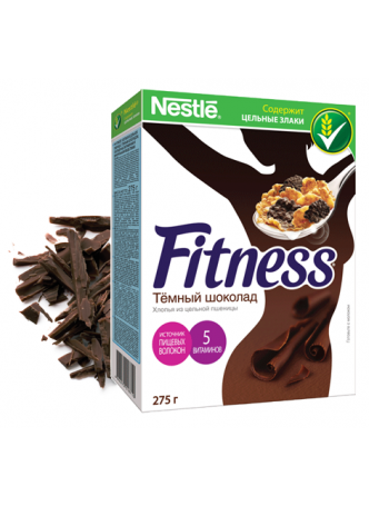 Хлопья Nestle Fitness Темный шоколад оптом