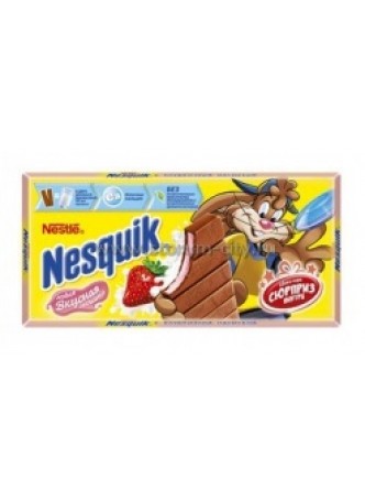 Шоколад молочный с клубничной начинкой NESQUIK оптом