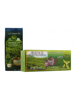 Зеленый чай с мятой оптом