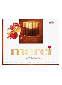 Набор шоколадных конфет "Merci" 4 сорта горького шоколада оптом
