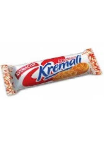 Печенье «Кухмастер «Kremali карамельное» сахарное с начинкой оптом