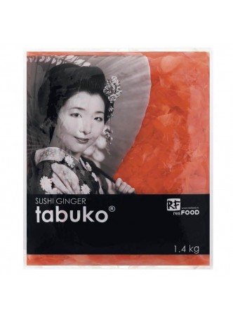 Имбирь маринованный розовый 1,5кг (осн.пр.1кг) пакет Tabuko Китай (00642) (КОД 45571) (+18°С) оптом