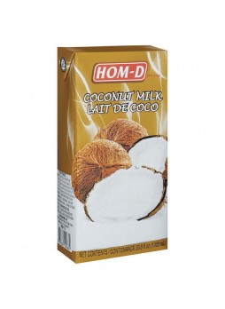 Кокосовое молоко 85% мякоти 17-19%жирн 1л  tetra-pak х12 Hom-D Тайланд (01727) (КОД 45718) (+18°С)