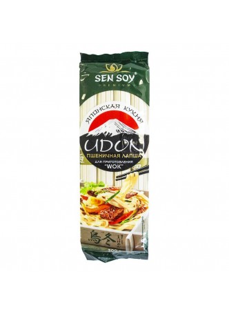 Лапша пшеничная Удон Премиум 300гр х 24шт пакет Sen Soy Китай (КОД 98247) (+18°С) оптом