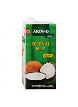 Кокосовое молоко 70% мякоти, 17-19% жирн 1л х 12шт tetra-pak Aroy-D Индонезия (КОД 34466) (+18°С)