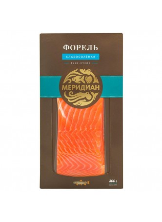 Форель филе кусок с кожей с/с охл. 300гр в/у Меридиан™ Россия (КОД 68461) (0°С) оптом