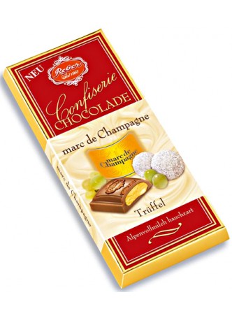 Шоколадная плитка Reber со вкусом шампанского 100г оптом