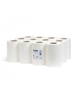 Полотенце бумажное супербелое Mini 2х слойн,12 рул/уп (НРБ 250209) (КОД 96894) (+18°С)