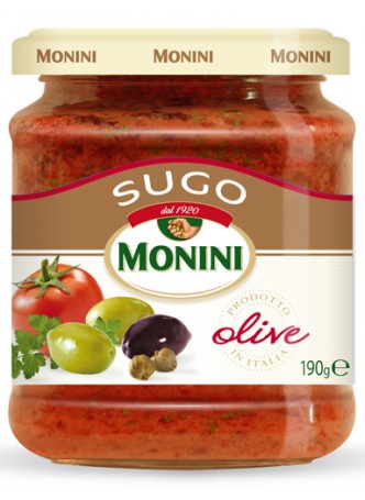 Соус Monini томатный с оливками 200г оптом