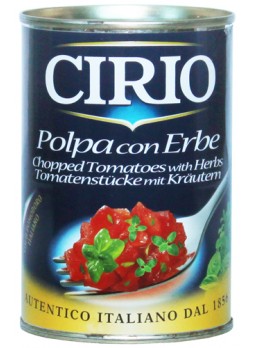 Томаты Cirio очищ., резан., в том. соке с травами "Chopped Tomatoes with Herbs" ( 36159 ) 400гр. оптом